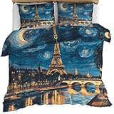 Dimensions : housse de couette simple 135 x 200 cm, 2 taies d'oreiller : 75 x 50 cm. Remarque : aucun rembourrage intérieur n'est inclus.