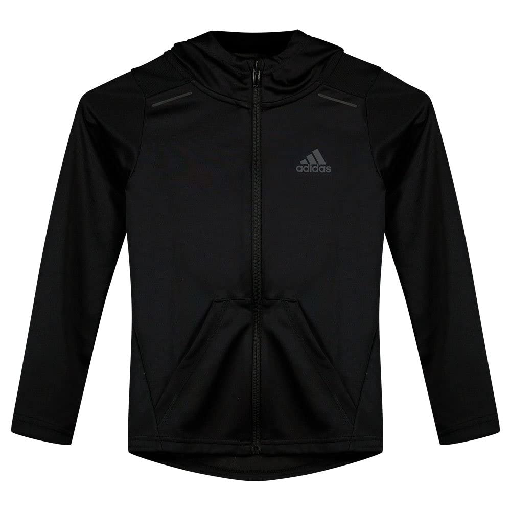 adidas B HIIT Zip Hood Giacca Unisex-Bambini e Ragazzi
