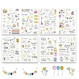 Parfaits pour le Scrapbooking et la Décoration de Livres Ces autocollant scrapbooking adhésifs sont essentiels pour embellir votre album photo ou votre livre anniversaire. Ils ajoutent une touche colorée et personnelle à chaque page.