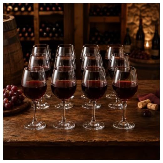 Ruvolo, Jogo de Taça de Vinho Tinto One, Taça de Vidro 12 pcs, 600ml