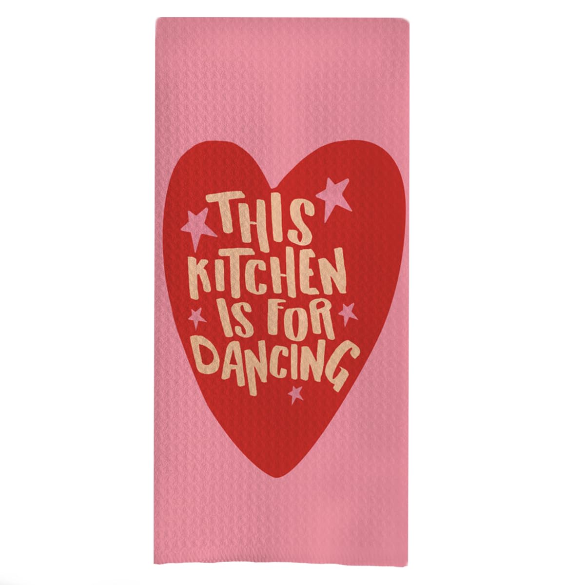 uinwk This Kitchen is for Dancing Funny Kitchen Towels, Pink Red Dish Towels for Kitchen, Funny Kitchen Decor, Aesthetic Kitchen Decor, Funny Tea