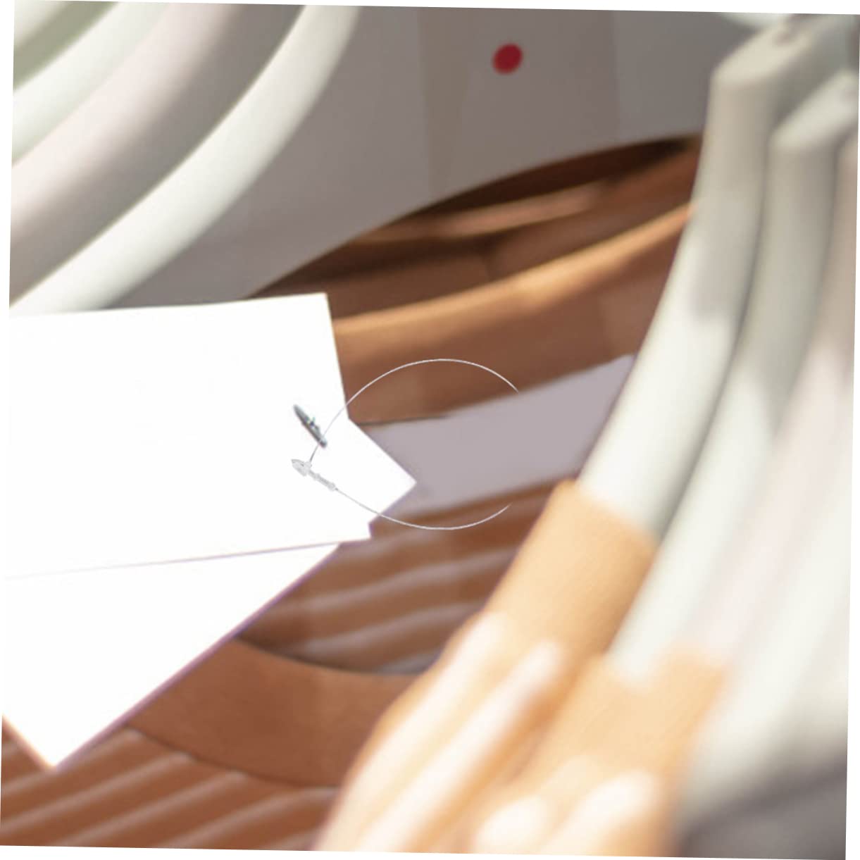 HONMEET 5000pcs Tag Fastener Hanger Rope 5 Inch Clothes Tag Ties DIY Hang Tag Yellow Rope Quick Garment Fastener