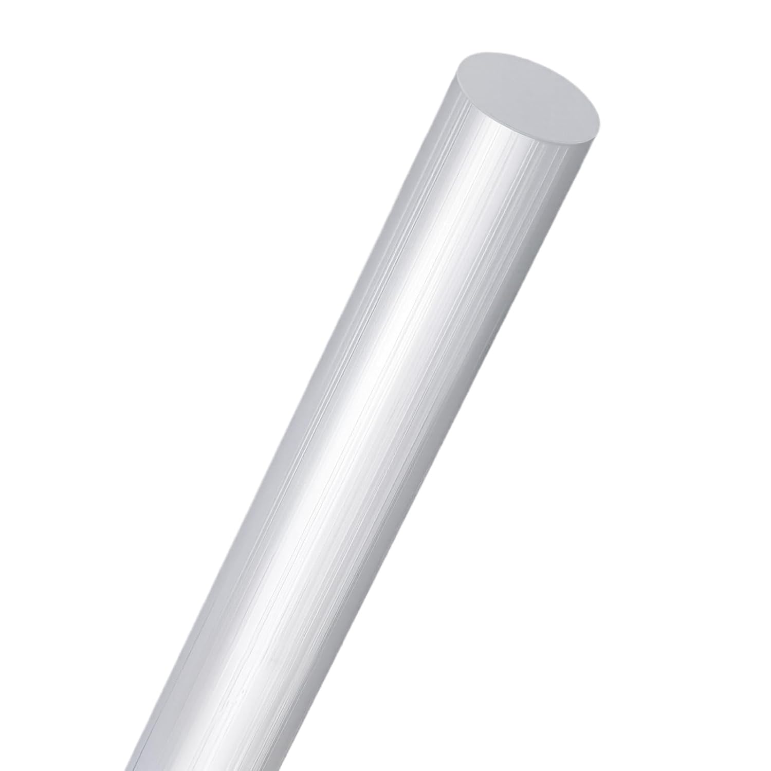 LEXININ 4 PCS Aluminum Round Rod, 1 x 17 Inch Soild Metal Bar Stock for DIY Craft and Industry, Silver, 25mm Diameter
