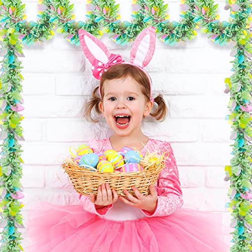 Chuangdi Easter Metallic Glitter Garlands Easter Mixed Color Chunky Garlands Metallic Tinsel Glittering Garland Hanging Decorations For Easter Party Decor (Vibrant Style,6 Pieces) #TOP3