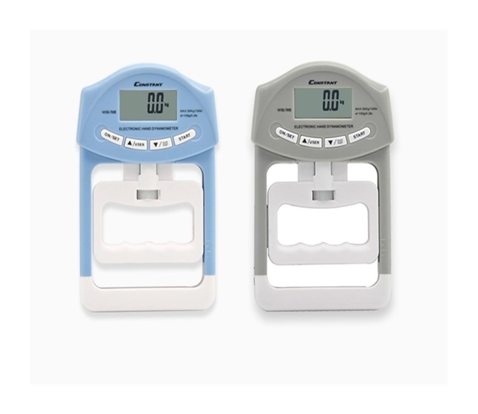 Dinamómetro, Dinamómetro digital de mano con medidor fuerza agarre, pantalla LCD 300 lb, dinamómetro electrónico para uso deportivo en el hogar y la escuela(Grey)