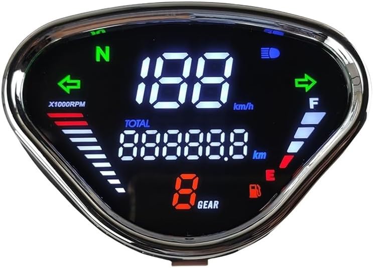 Motorcycle Speedometer Motorcycle Speedometer Gauge Digital Odometer Display Tachometer Odometer Digital Speedometer for h&ond&a DAX 70 CT50 CT70