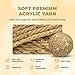Mary Maxim Starlette Sparkle Yarn, 4 Medium Worsted Weight Yarn for Knitting and Crocheting, Acrylic Polyester Blend for Blankets, Clothing, and Decor, 196 Yards Topaz