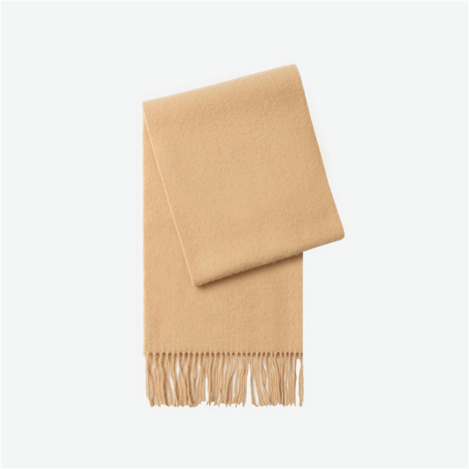 Sciarpa Donna Sciarpa di Lana Imitazione Donna Autunno E Inverno alla Moda Spessa Soffice Calda Sciarpa Versatile-Colore Cammello-200 * 30 Cm