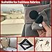 Tikfoam Heavy Duty Hook and Loop Strips with High Adhesive, and Square Circle, Strong Mounting Tape for Home, Outdoor or Office Use, Black 72 Sets