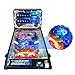 Classic Pinball Machine, Compact Tabletop Ball Shooting Game, Pinball Toy with Lights Sounds and Scorer, for Kids Ages 6 to 12 Years