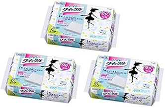 Kao Toilet Quickle Refill Jumbo Pack, 60 Sheets (20 Sheets x 3 Pieces)