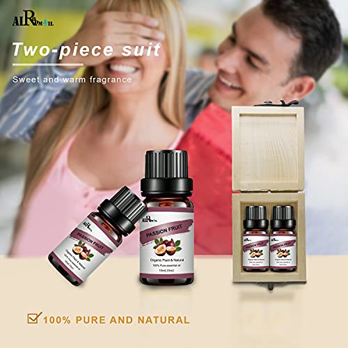 Passion Fruit Perfume Oil, 2*10 Ml Pure Fruit Fragrance Oils For Diffuser, Home Natural Aromatherapy Passion Fruit Oils For Sparoom, Large Bedroom, Soap Candles Making, Sleep, Essential Oil Gifts #TOP1