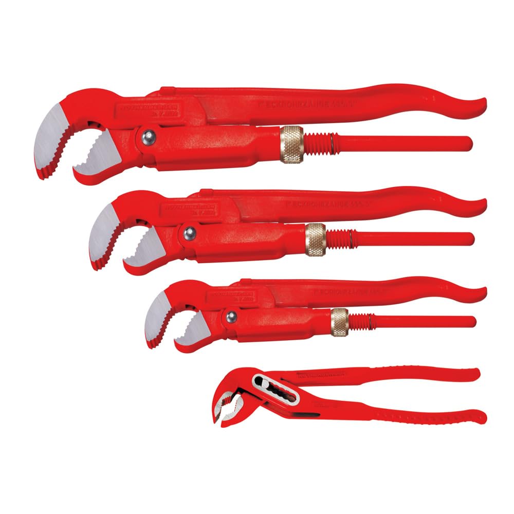 ROTHENBERGER 70137X Zestaw kluczy do rur: klucze szwedzkie 1"+1.1/2"+2", klucz nastawny SP 10"