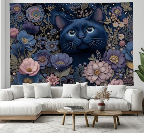 Tapices de tela azul oscuro que transforman tu sala de estar al instante