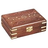 Die Form dieser Schmuckbox ist Eckig wie eine Schatzkiste, die Verzierungen sind orientalisch marokkanisch, passen hervorragend als Dekoration für kreative indische Deko Ideen, marokkanischer Kästchen für Milchzähe für Kinder im Kinderzimmer, Nähkästchen im Wohnzimmer, Piraten Schatztruhe im Kindergeburtstag, Zigarrenetui Zigarrenbox im Büro, Hochzeitsdeko auf dem gedeckten Tisch Ihre Hochzeit, oder als Geschenk für Frauen oder Männer.