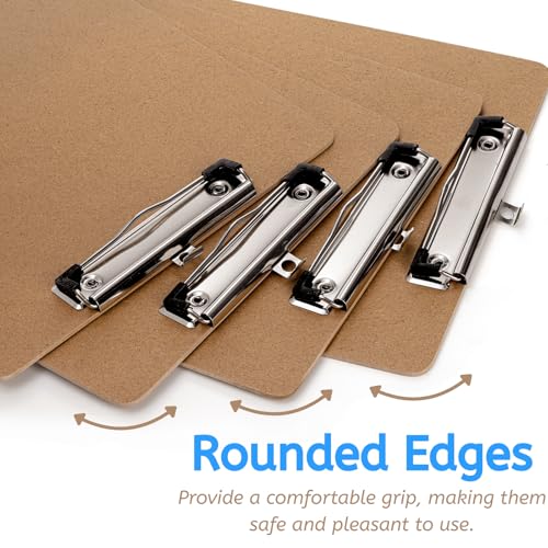 YOUEON 20 Pack Hardboard Office Clipboards, 9 x 12.5 Inch Letter Size Clipboard with Low Profile Clip & Hangable Loop, Clip Boards for Home Office School Hospital Supplies image 1