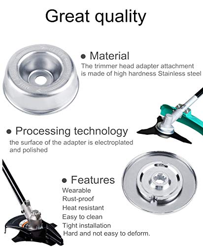 GS Alderaul Trimmer Blade Adapter Kit, Weed Eater Blade Adapter Kit, Complete Gardening Machine Brush Cutter Blade Adapter Attachment Maintenance Washer Kit for String Trimmers, Weed Eater. (7Pcs) - Thumbnail 2