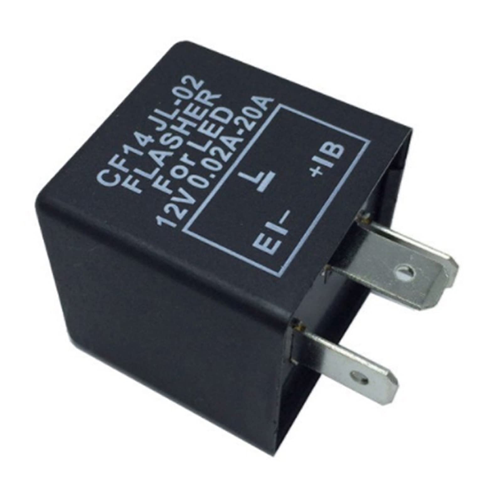Piezas electrónicas Relé indicador LED CF14 independiente de carga 12V 3 pines intermitente relé de automóvil intermitente 29x29cm 1 Uds