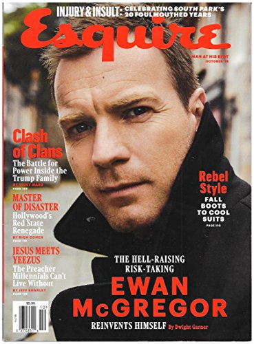 Esquire Magazine (October, 2016) Ewan McGregor Cover