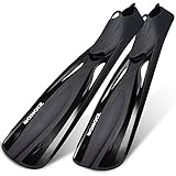 Zionor F1 Diving Snorkel Short Fins Flippers for Men Women Adjustable Open Heel Trek Design for Travel Snorkeling Swimming