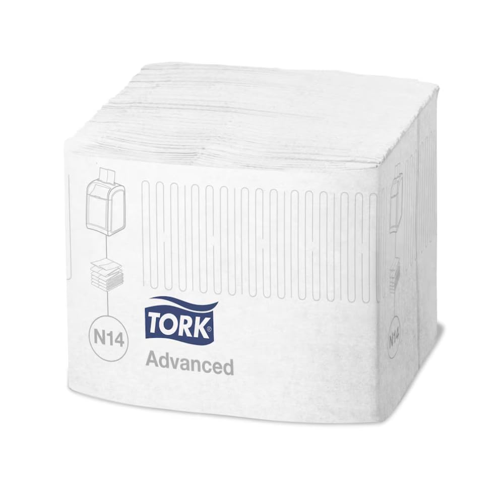 Tork Serviettes de Table Blanches Xpressnap Fit – 15830 – Recharge pour Distributeur de Serviettes N14, Qualité Advanced – 2 plis, Blanc – 6 x 720 (4320) Feuilles