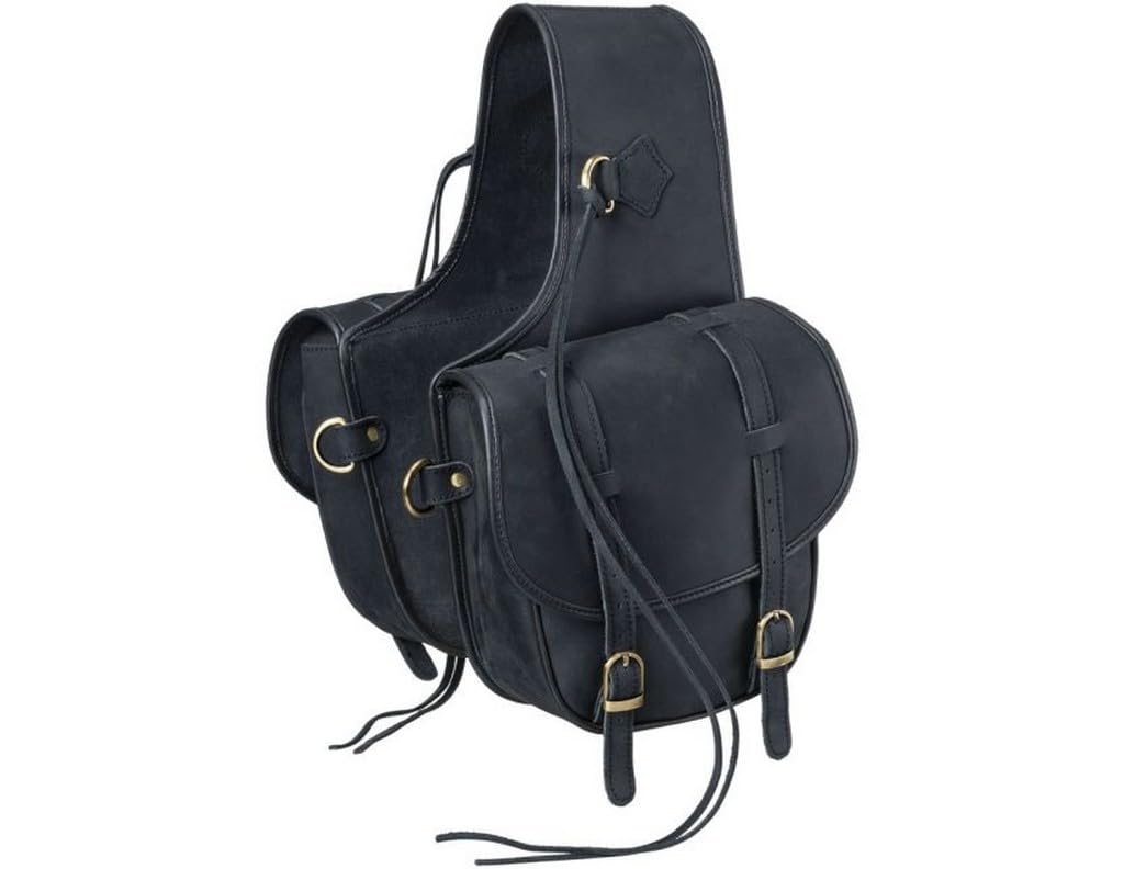 Tough 1 Soft Leather Trail Riding Saddle Bag