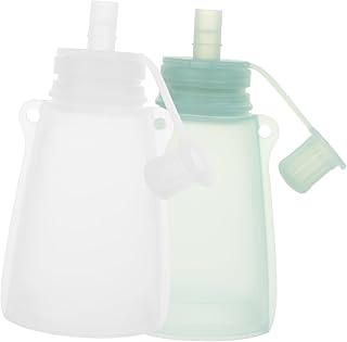 DIKACA 2 Piezas Bolsa de Almacenamiento de Leche Nevera Bolsa de Leche Materna Leche de Leche Primero Bolsas de Leche Mama Bolsas de congelador contenedor de Leche Materna Gel de sílice