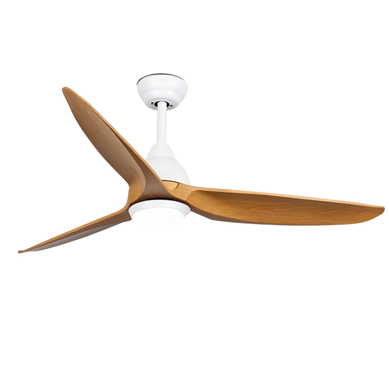 Ventilador de Techo Inteligente con luz, Control Remoto/aplicación/Voz, 6 velocidades, silencioso, luz LED Regulable, 3 aspas de ABS, diseño Moderno para Dormitorio, Comedor y Sala