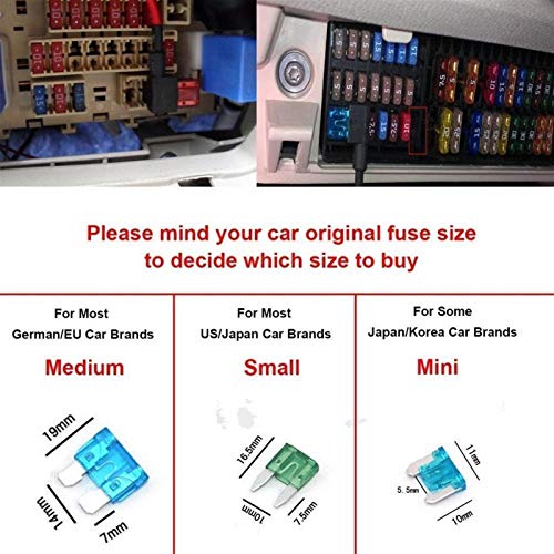 Fusibles para coche surtidos que solucionan fallos eléctricos de auto 7