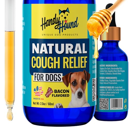 Handy Hound Dog Cough Medicine – Kennel Cough Treatment for Dogs – Manuka Honey Supplement for...