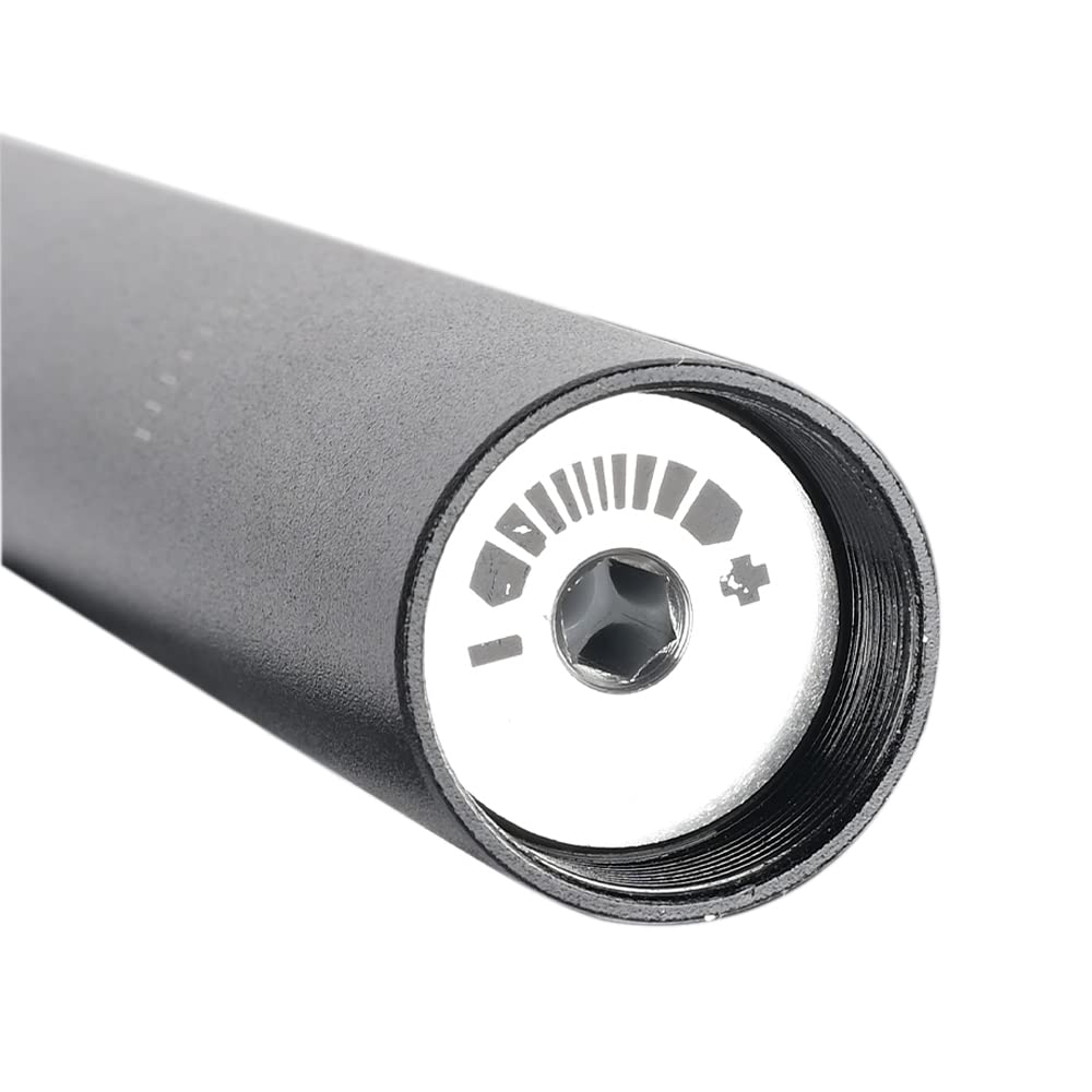 Reggisella Ammortizzato, 27.2MM,28.6MM,30.0MM,30.4MM,30.9MM,31.6MM,33.9MM Canotto Sella Ammortizzata Bici,Tubo Ammortizzati Telescopico per Bicicletta ​da Corsa Nero,27.2MM