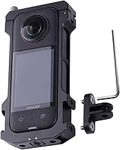 Higatful Aluminum Alloy Case for Insta360 ONE X3 Accessories, Frame Protective Housing Shell with Cold Shoe Interface