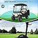 Drive-up Club Car Driving Enclosure, Golf Cart Enclosure Fits for 4 Passenger Club Car DS Golf Carts, 600D Waterproof Windproof Portable Golf Cart Rain Cover with Zipper Door and 4-Sided Clear Window