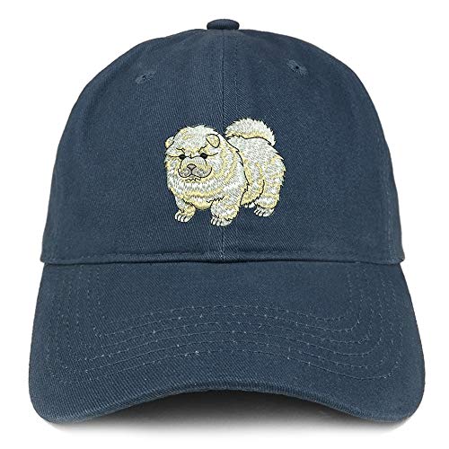 Trendy Apparel Shop Chow Chow Dog Embroidered Soft Crown 100% Bru...