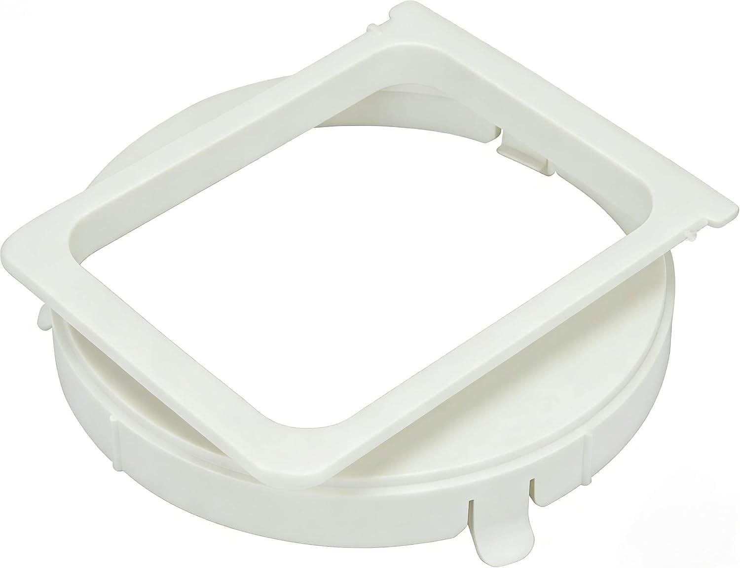 Photo 1 of 5.9 Inch Portable Air Conditioner Hose Connector, Comes with Threaded Adapter for Repairing Broken AC Hoses, PVC Replacement Adapter for Rectangle Plug-In Exhaust Port