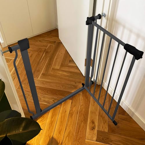 BalanceFrom Easy Walk-Thru Baby Safety Gate, Fits 29.1" to 33.8" Openings | with Hold-Open and Auto-Close – Adjustable Steel Barrier for Stairs, Doorways, and Hallways, No Drilling Installation - Image 7