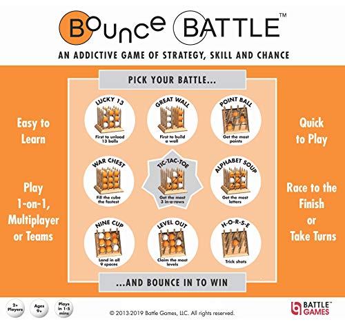 Bounce Battle Wood Edition Game Set - An Addictive Game Of Strategy, Skill & Chance #TOP4