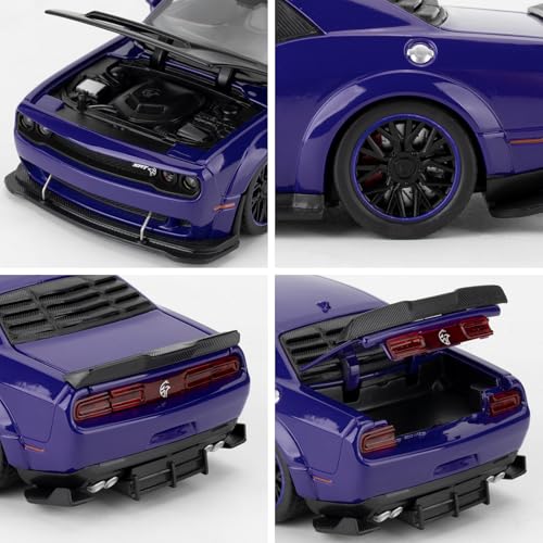 WAKAKAC Carro de Juguete 1:32 Dodge Challenger SRT Hellcat miniatura 5