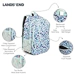 Lands' End Unisex Kids Large ClassMate Lightweight Durable Elementary School Backpack, Peacock - Image 4