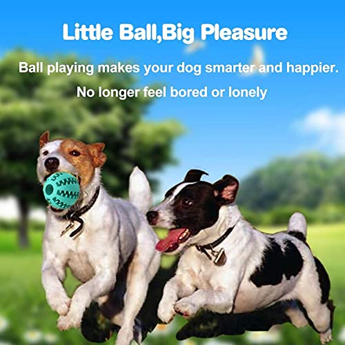 HotsUAE Dog Toy Ball, Nontoxic Bite Resistant Ball for Pet Dogs Puppy Cat, Food Treat Feeder Chew Tooth Cleaning Exercise Game IQ Training 7CM,(Pack of 1), Assorted