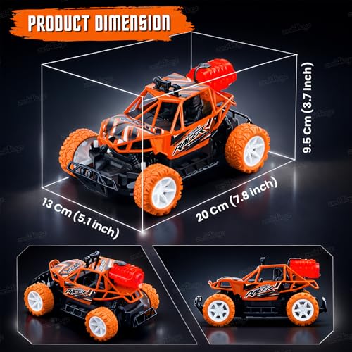 Image of Zest 4 Toyz Remote Control Car Toy for Kids Adults | Off-Road Monster Truck Climbing Racing Car | Mist Spray Effect | Drift RC Car | Rechargeable | USB Cable | LED Lights | Birthday Gift