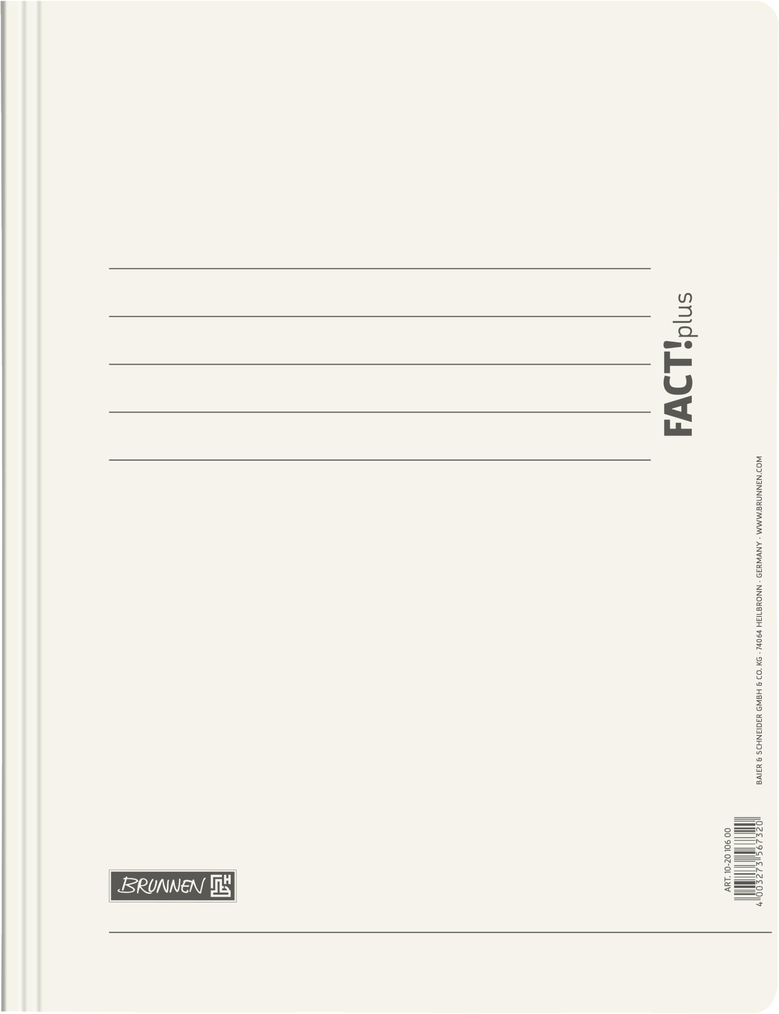 Brunnen FACT!Plus A4 File/Folder, Made of Thick Pressed Cardboard