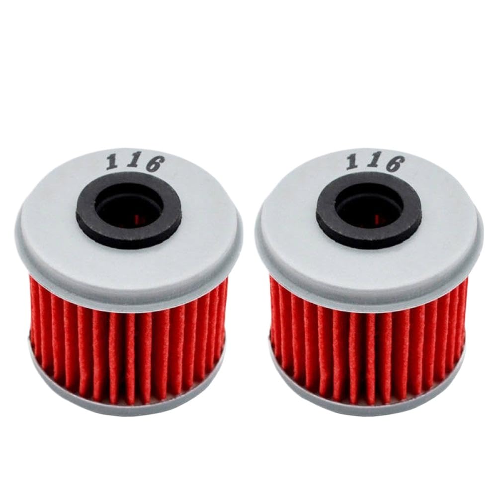 Motorrad-Patronen-Ölfilter, kompatibel mit HM MOTO 250 290 300 450 490 CRE-F CRM-F 500 CRE-X CRM-X TC250 TE250 TXC250 TE310 TXC310(2 pcs)