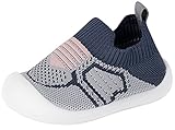 Baby Shoes Girls Boys Toddler Socks Breathable Baby Slippers Infant First Walking Sneaker Non Slip Soft Rubber Sole,Dark Blue