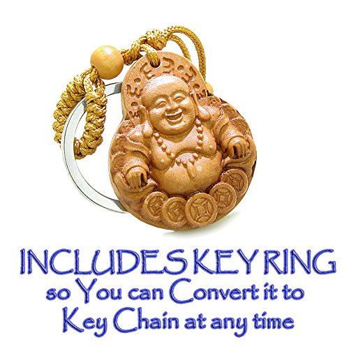 Magic Happy Buddha Car Charm Or Home Decor Tiger Eye Lucky Coin Donut Protection Powers Amulet #TOP2