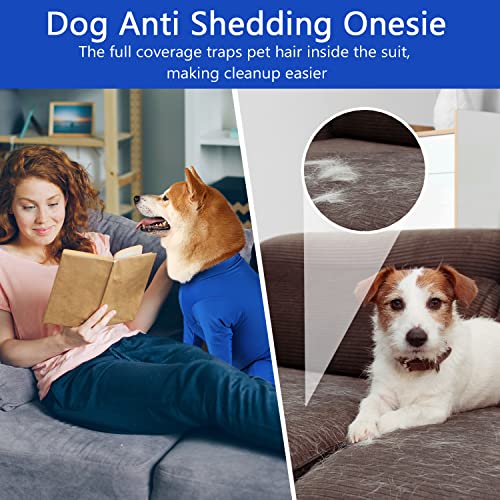 Image of Dog Onesie for Surgery Dog Shedding Suit Surgical Recovery Bodysuit for Female Male Dog After Surgery Wear Anxiety Calming Shirt
