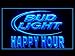 Lamazo Bud Light Beer Happy Hour Drink Led Light Sign