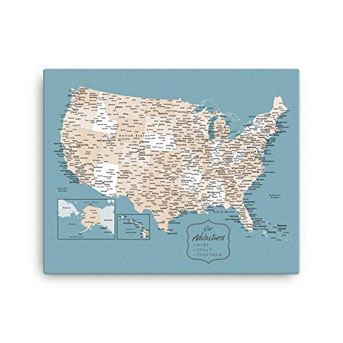 Mission Hammocks US Push Pin Map | Travel Tracker & RV Gift