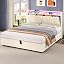 Beige,concealed Headboard Storage