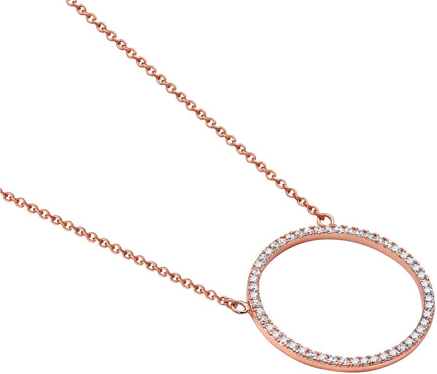 My Daily Styles 925 Sterling Silver Circle of Life White Clear CZ Pendant Necklace - Image 3